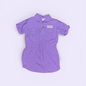 Magellan Outdoors Lavender Short Sleeve Dress